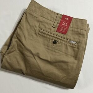 NWT LEVI'S Men's Pants Size 38x32 Tan TRUE CHINO Classic